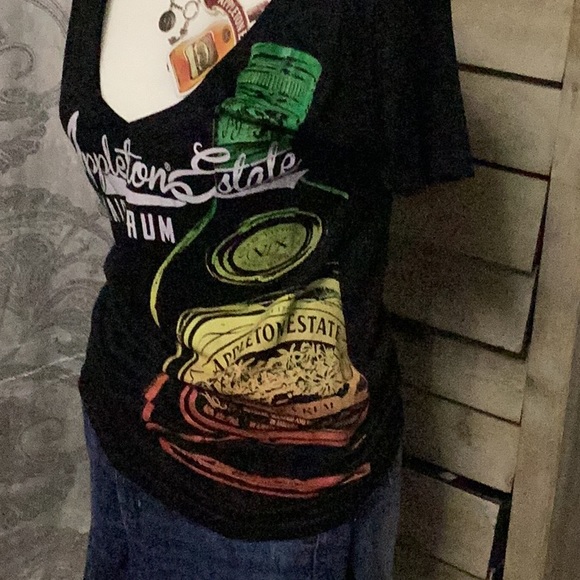 NWT - Appleton Estate Black Tee size L - Picture 3 of 7